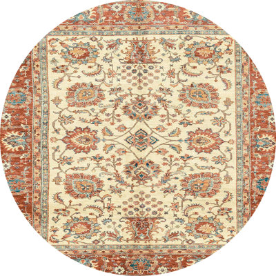Wool Abstract Indoor Rug