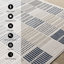 Tapis rayé bleu contemporain contemporain-1349389388