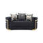 Causeuse moderne, noir