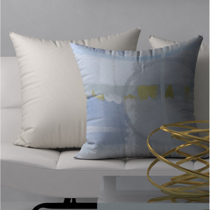 Abstract Throw Pillow, 20" H x 20" W