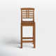 Benedetto 45'' Eucalyptus Outdoor Bar Stool