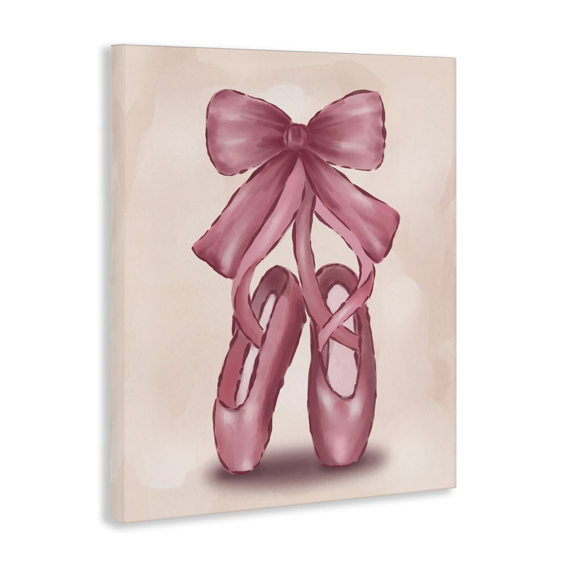 Art mural sur toile Ballet Pantoufles par Hey Bre! Creative Studio, H 30 po x l 24 po