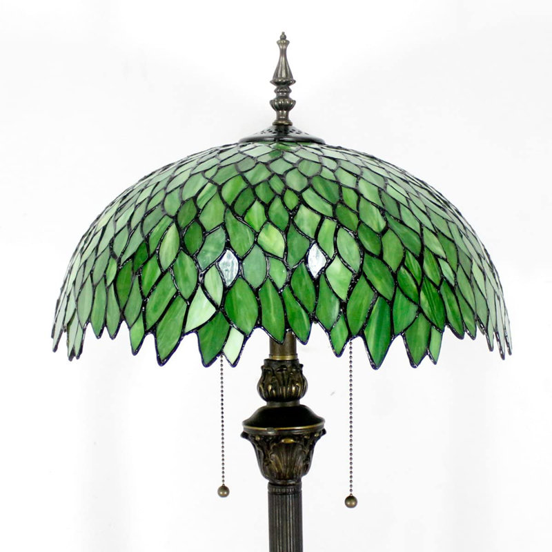 Astoria Grand Tiffany Floor Lamp Base Only For 16-24 Inch Bronze Resin ...