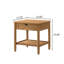 Table de chevet avec tablette en noyer