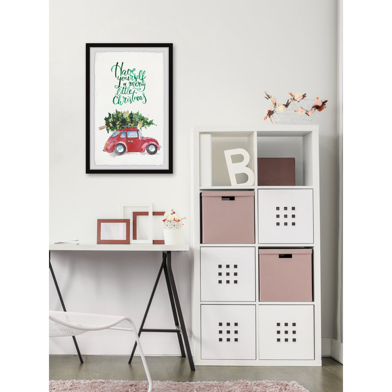 «A Merry Little Christmas», reproduction encadrée, H 30 po x l 20 po x P 1,5 po
