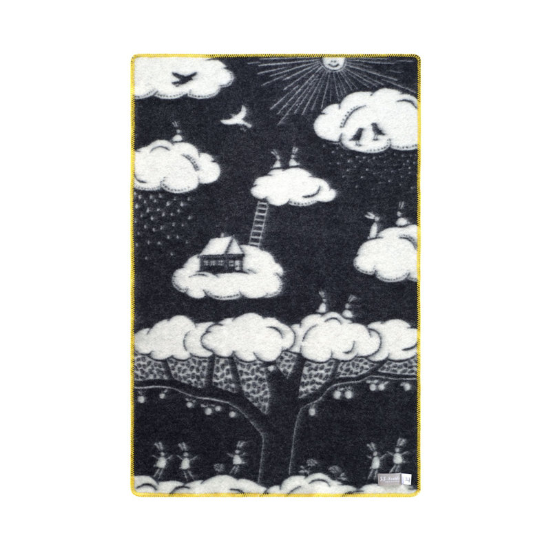Black Ellis Medium Wool Blanket