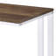 Bureau d'écriture en noyer et blanc avec port USB-619440843