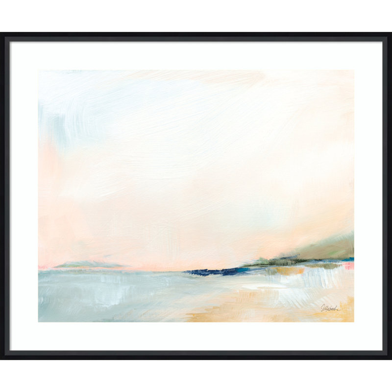 Open Sky Over Water by Sue Schlabach, Black, 33" W x 28" H