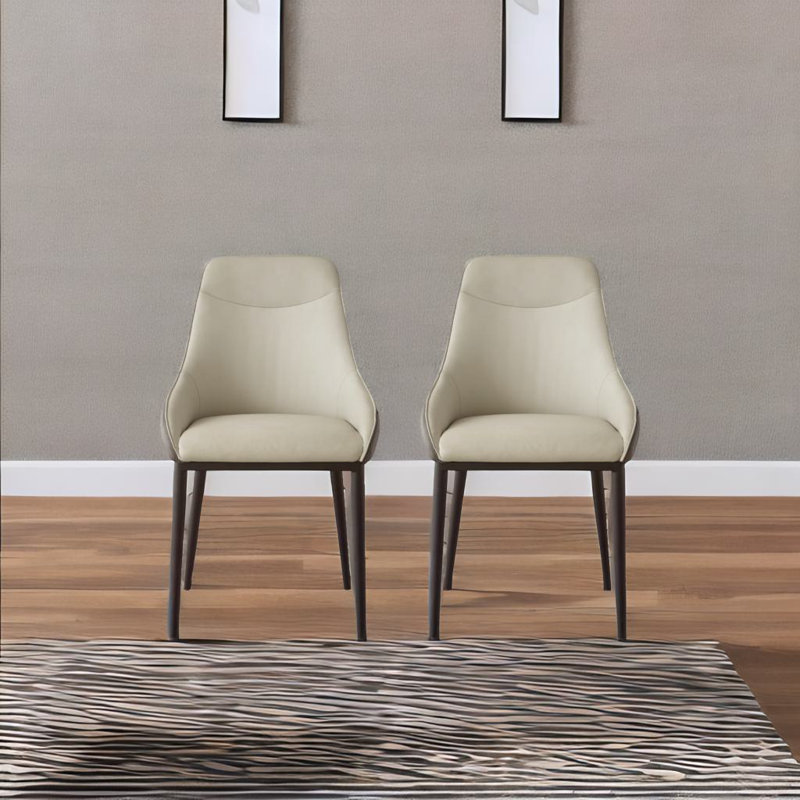 Chaise en cuir Pu