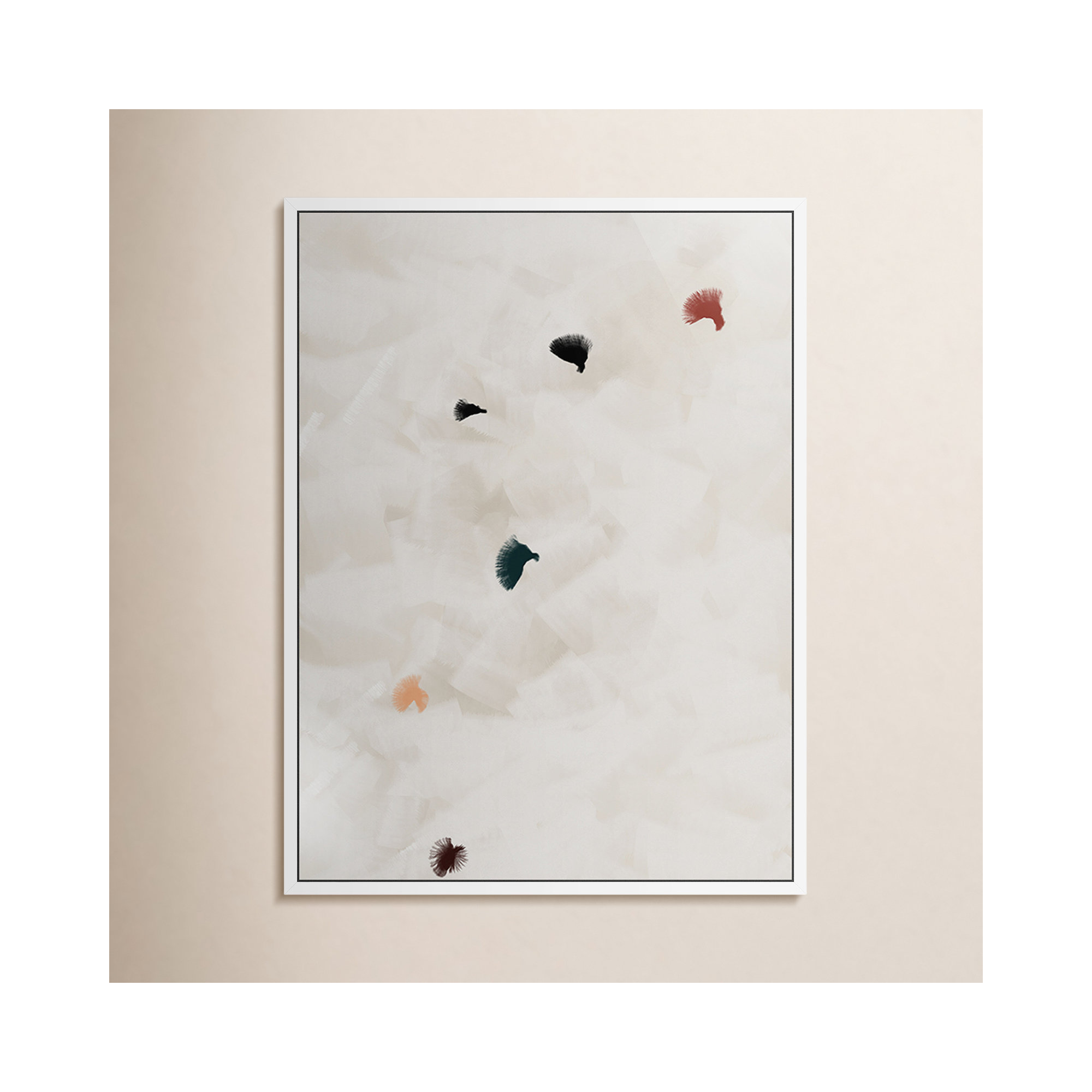 In Flight No 8 by Patricia Vargas, White Maple Framed, 40" H x 30" W