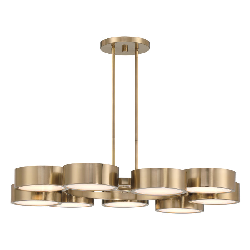 Lustre linéaire moderne à 9 lumières DEL à intensité variable Talamanca