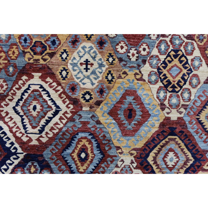 Tapis multicolore de haute qualité noué à la main