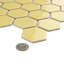 Carreau de mosaïque en porcelaine hexagonale 2 po x 2 po Hudson
