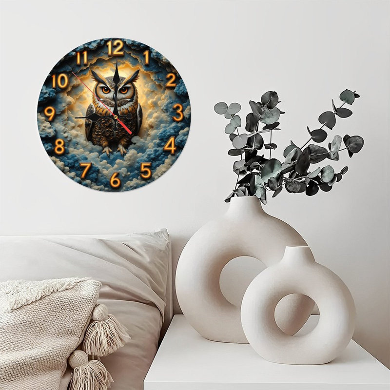 Owl Decorative Clock