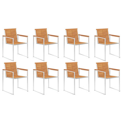 Azlynne Stackable Outdoor Patio Dining Armchair