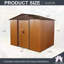 Abri de rangement extérieur en métal 8 x 6