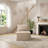 Modern Armless Floor-Hugging Modular Compression Sofa-1292580383