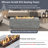 40000 BTU Round Concrete Fire Pit for Outside-128924731