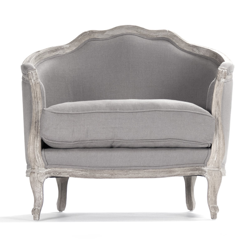 Gracia Upholstered Armchair, Aubergine