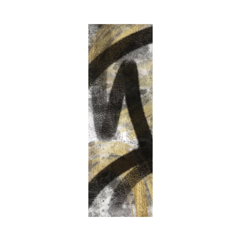 Striking Marks Neutral II by Marcus Prime - Painting on Canvas, Wrapped Canvas, 91.44cm H x 30.48cm W x 3.81cm D