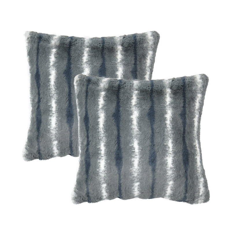 Amanda Faux Fur 20" Throw Pillow Cover, Cahama