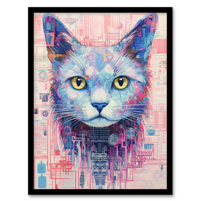 Gods Cat - Single Picture Frame Print