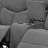 Gray Chenille Loveseat w/Console