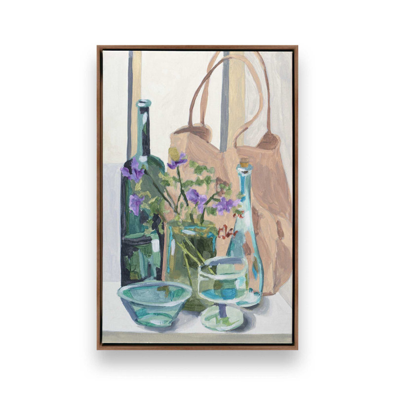 «Sustain Elegance I» par Melissa Wang, reproduction d'art, Brun, «Floater», reproduction encadrée sans passe-par