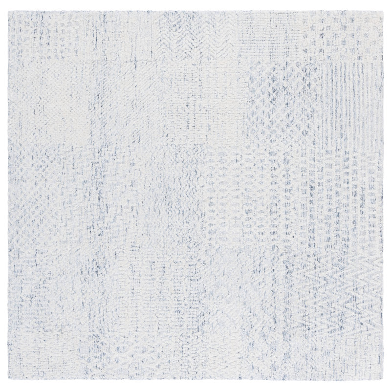 Armittie 223 Area Rug In Ivory / Blue, Square 6'