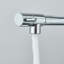 Kitchen sink mixer tap with pull-out spray high spout brass