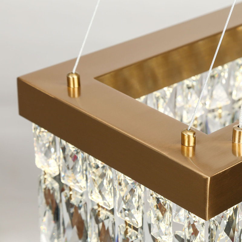 Luminaire suspendu linéaire à 1 lumière à DEL pour îlot de cuisine Josse Dianne