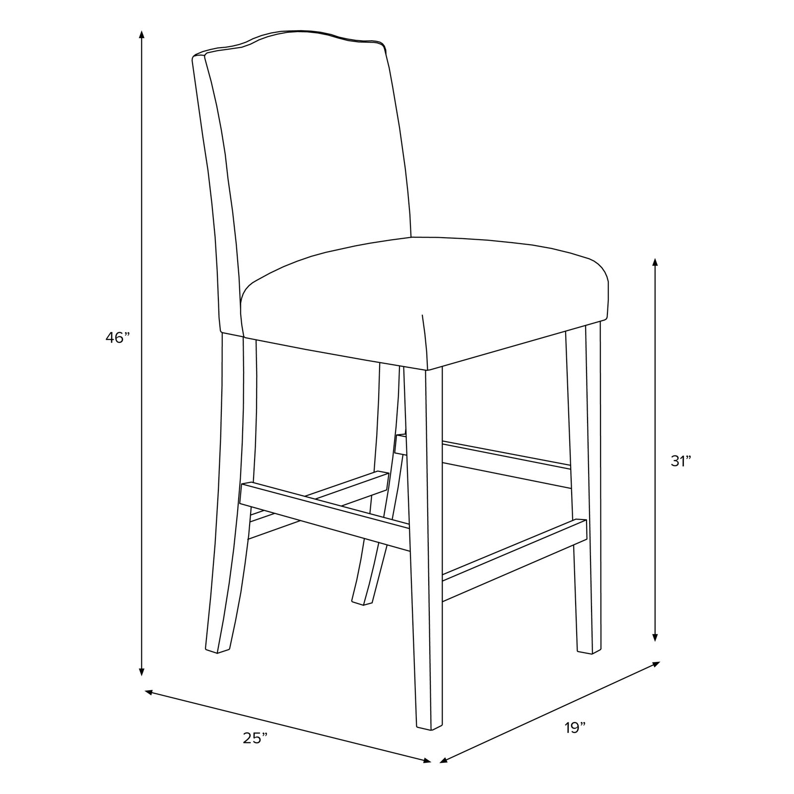 April Bar and Counter Stool, Bar Stool (31” Seat Height), Tulum Blue, Espresso