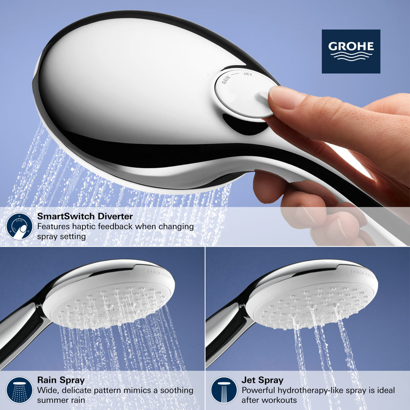 Tempesta 110 Round 2-Spray Hand Shower, StarLight Chrome