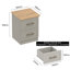Cleverdon Feya 2 Drawer Bedside Table-91717319