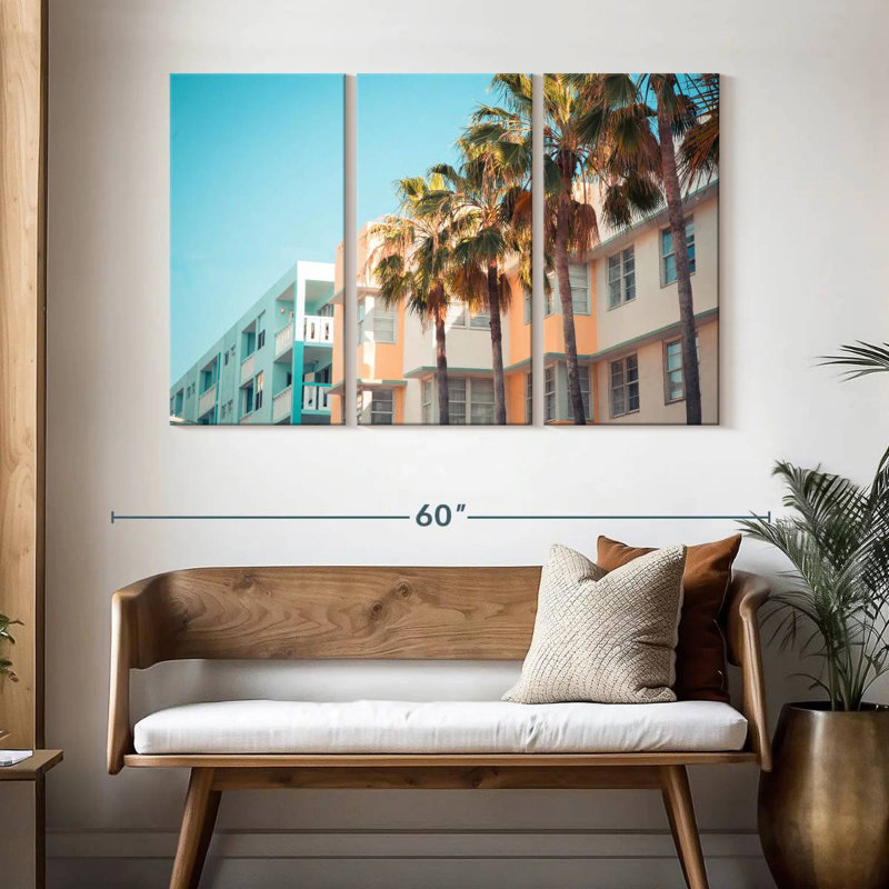 Lilie Miami City Buildings, H 32 po x l 50 po