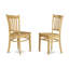 Ensemble de table de cuisine 5 pièces pour 4 personnes comprenant une table de salle à manger rectangulaire avec Dropleaf et 4 chaises, chêne-422029260-422029261