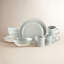 Service de vaisselle 16 pièces en porcelaine Bisque Canvas Home Shell, service pour 4-38390069