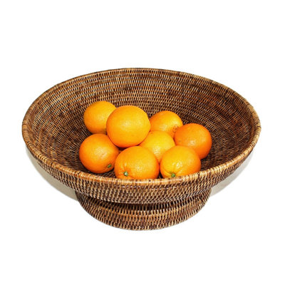 Panier à fruits rond à piédestal