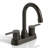 Centerset Double Handle Bathroom Faucet with Swivel Spout(Set of 2)-128613742
