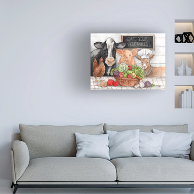 Art sur toile Melinda Hipsher «Eat Your Légumes»