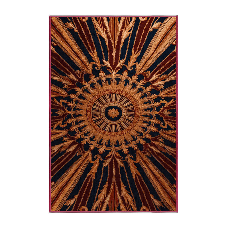 Tapis rouge français lavable à la machine, Tapis de couloir 2 pi x 4 pi