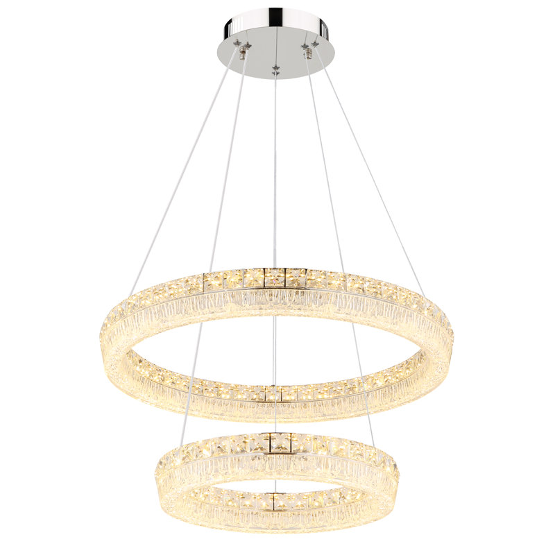 Belizanda 1 - Light Chrome LED Geometric Pendant