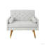 CLUB CHAIR, Button-Tufted Refined Upholster