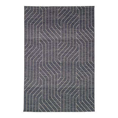 Geometric Hand Woven Indoor / Outdoor Area Rug