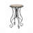 Round Ceramic Outdoor Side Tableful