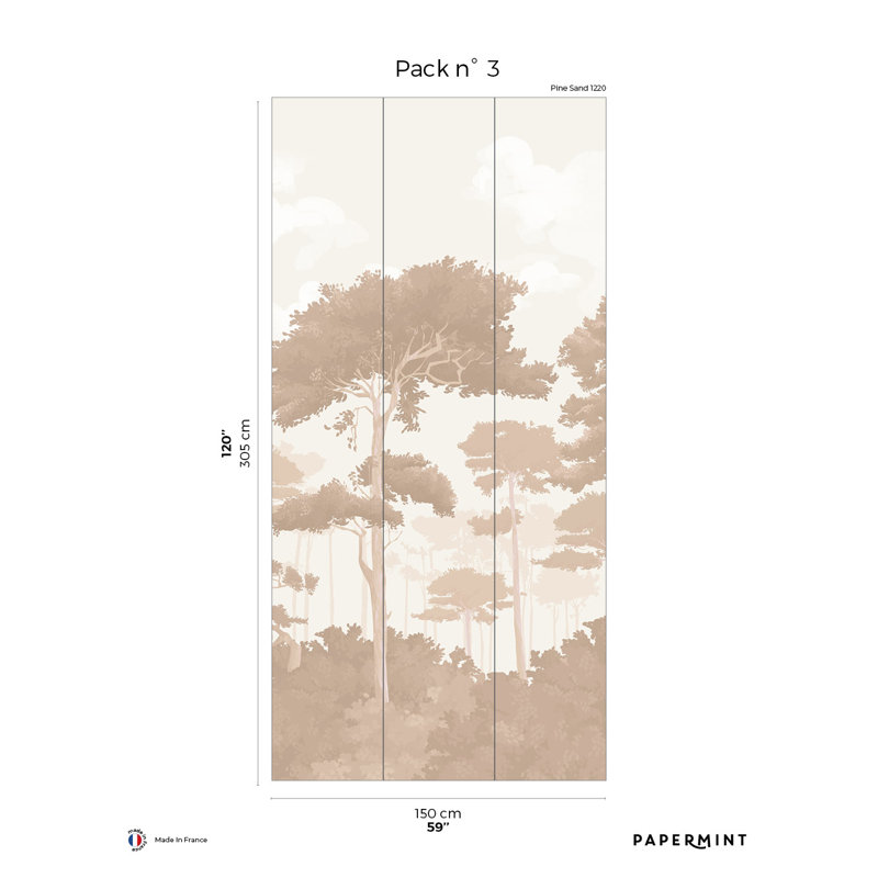 Ensemble de pin 3 Arenzville, Pack 3, Beige