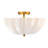 3-light Glass Semi Flush Mount-119728115