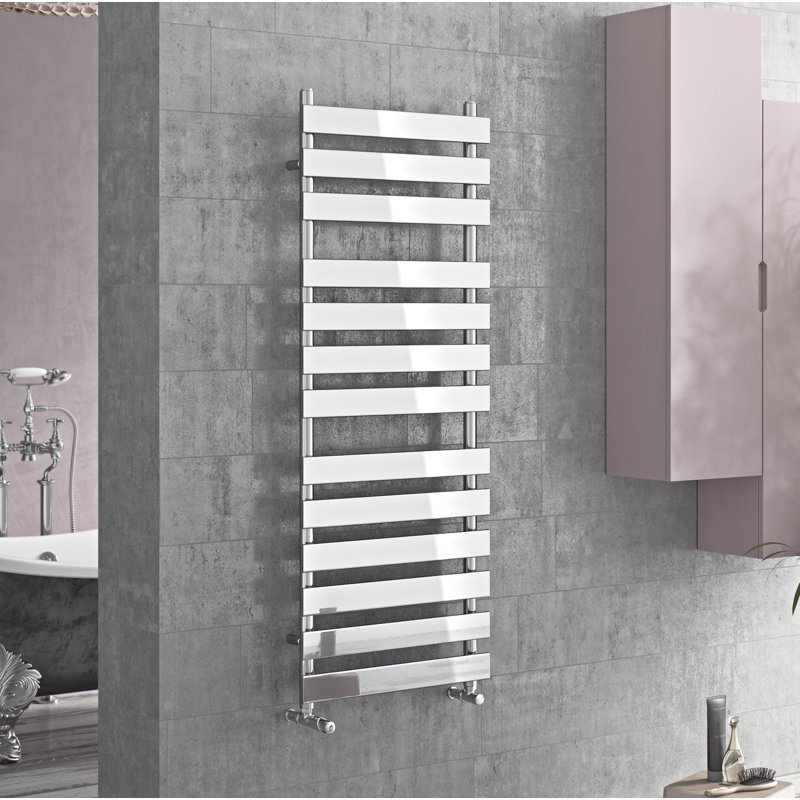 Angelique Straight Towel Rail Heated Towel Rails, 130cm H x 50cm W x 9.6cm D