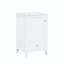 Meuble-lavabo avec lavabo, armoire de salle de bain avec porte à fermeture douce, support de rangement et tiroir-215908127