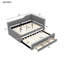 Upholstered Daybed With Trundle And 3 Drawers-2017070627-2017070625